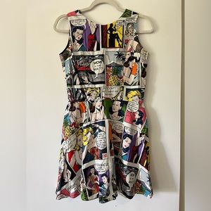 Fit and flare comic dress